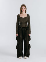 POCKET CARGO PANTS / BLACK