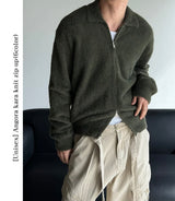 [Unisex] Angora kara knit zip up(6color)