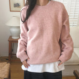 Choe loose fit wool round knitwear