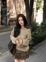 [SHOPPERMADE] Latte Suede Tiered Mini Skirt (2color)