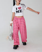 I love lettering jogger pants