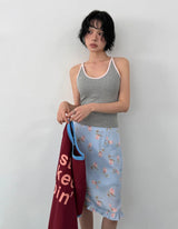 BLOOM FRILL MIDI SKIRT