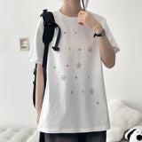 Text alphabet short-sleeve T-shirt (4 colors) H&L