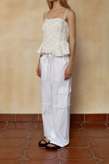 Flower cotton sleeveless