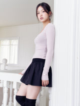 Deep Square Neck Top (PINK)