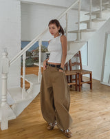 Clear Balloon Wide Cotton Pants