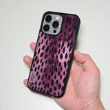 Wild Luxe Leopard Phone Case Berry (BK_MagSafe Glass)