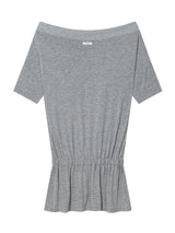ドレープバンド オフショルダートップ(GREY)