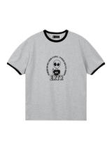 エイリアンリンガー1/2Tシャツ　グレー/ブラック
