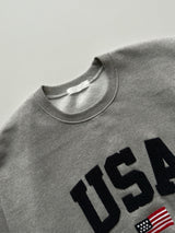 NOCELCOZY Applique USA Oversized Fit Sweatshirt 2 colors