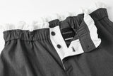 Frankie button pants - dark gray       