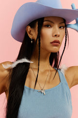Love Gun Pendant Necklace (WH)