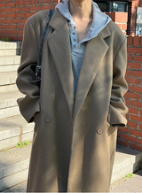 [Unisex] マックスダブルロングコート(2color)