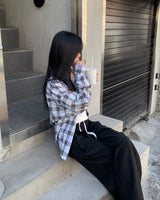 オンブレシャツ
