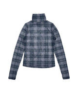 CシースルーチェックTシャツ_ブラック