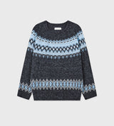 No.1522 damage D nordic KNIT (4color)