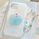サマーブルーアップルムードストラップジェリー iPhone ケース
