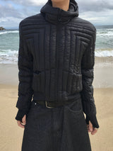 Juno Crop Hooded Cut-Out Lightweight Padding 3C
