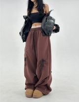 (SHIRRED BOW❤/BRUSHED FLEECE❤/100% COTTON) トレーニングパンツ - 3 COLOR
