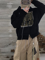 Grid Patch Work Cargo Pants 3C