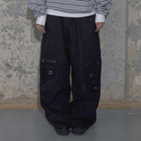 CROSS POCKET CARGO PANTS (BLACK) F25ZD976