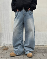 Brush denim pants