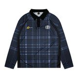 GT117 グラフィティチェック ロングスリーブ (NAVY)