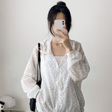 [Flower Windbreaker🌼] Small Flower Jumper Hoodie Windbreaker (2 colors)