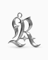 ブラックレターチャーム - R