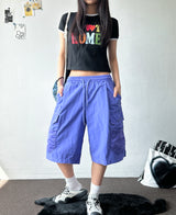 Color Pop Wide Fit Nylon Bermuda Shorts 4color