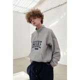 HUKE Logo Grey Half zip-up MTM