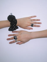 Little star scrunchie (Black)