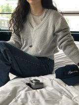 [MADE] FIFTY WOOL V-NECK KNIT