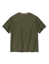 ウェストミリタリーリバーシブルTシャツ - [カーキ]