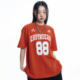 88 フットボール半袖Tシャツ - RED