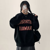 シオボールドレタリングボクシーラウンドニット