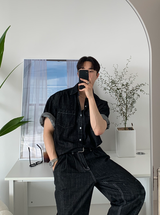 【Setup】Aiden Solid Linen Denim Setup