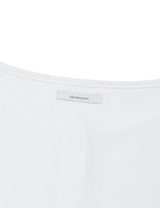 PLACKET RIBBED T-SHIRT(WHITE)
