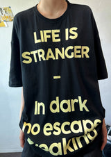 Ody Letter Graphic Oversized T-Shirt 4color