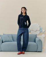 Jellambie cardigan | with cross stitch embroidery