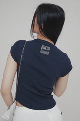 C 90S LINE BASIC T-SHIRT_NAVY