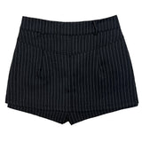 テイラーバースピンストライプミニスカートパンツ (2 colors)