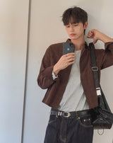 Roozen Check Pocket Long Sleeve Shirt
