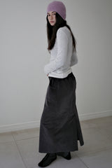 Corduroy maxi skirt, Charcoal