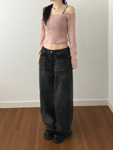Daily Low Wide Denim Pants (2 colors)