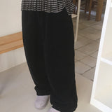Hebo Velvet V-neck Two-Way Pants