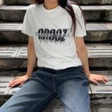 Collaboration Over Size T-shirt WHITE | Creepy Nuts × CROOZ