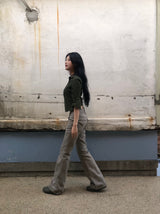 vintage pocket low rise pants