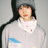 Twister Pattern Scarf - Ivory