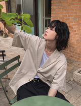 ヘイドリネンハーフブレザー
